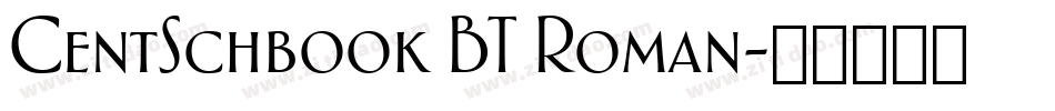 CentSchbook BT Roman字体转换